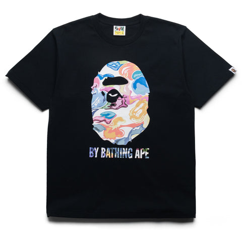 A Bathing Ape Art Camo By Bathing Ape Tee - Black