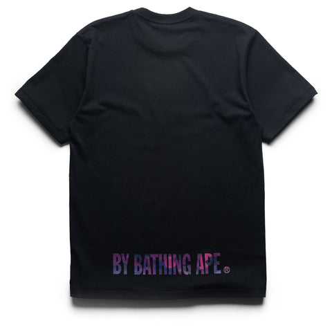 A Bathing Ape Color Camo Ape Face Sta Tee - Black/Purple