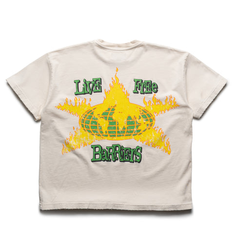 Barriers Worldwide World In Flames Tee - Cream