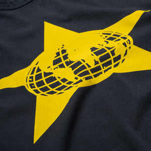 Barriers Worldwide Distressed Star Logo Tee - Vintage Black