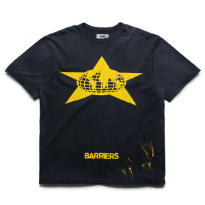 Barriers Worldwide Distressed Star Logo Tee - Vintage Black