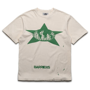 Barriers Worldwide Distressed Star Logo Tee - Off White
