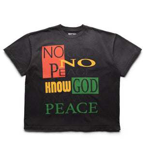 Barriers Worldwide No God No Peace Boxy Tee - Mink