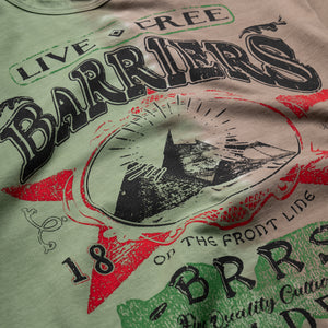 Barriers Worldwide On The Front Line Tee - Dye Green/Brown
