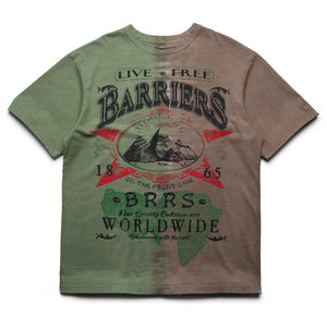 Barriers Worldwide On The Front Line Tee - Dye Green/Brown