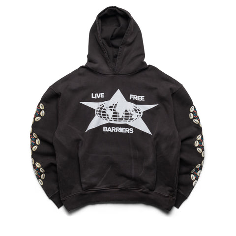 Barriers Worldwide Cowrie Shell Hidden Pocket Hoodie - Mink