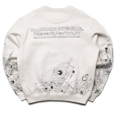 Billionaire Boys Club Effigy Sweatshirt - Whisper White