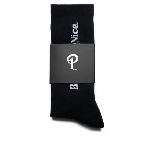 Politics Busy Being Nice Socks - Black