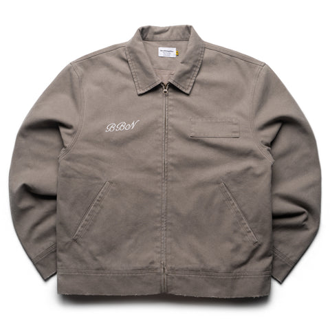 Politics Busy Being Nice Blue Collar Jacket - Grey