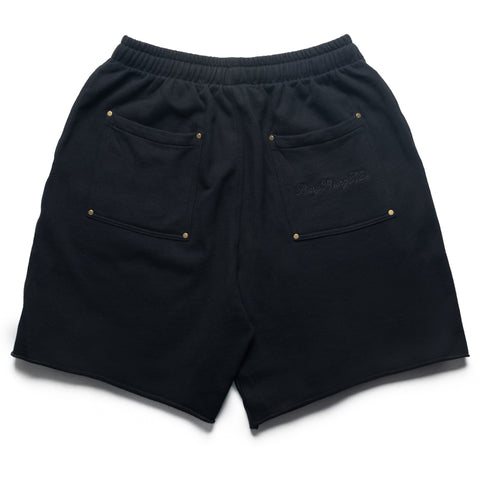 Politics Busy Being Nice Double Knee Fleece Short - Black