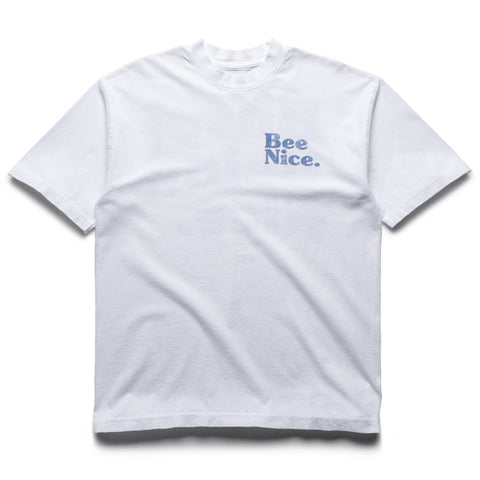 Politics Busy Being Nice Core Tee - White/Lavender