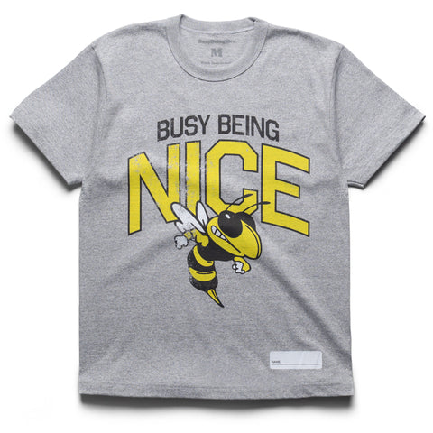 Politics Busy Being Nice Gym Tee - Heather
