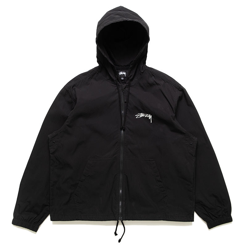 Stussy Waxed Cotton Beach Shell Jacket - Black – Sneaker Politics