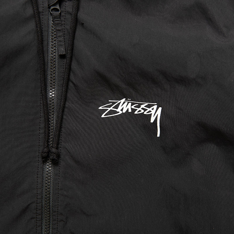 Stussy Waxed Cotton Beach Shell Jacket - Black – Sneaker Politics