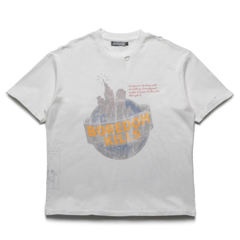 Boredom Kills Comedy Tee - White