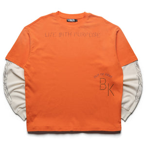 Boredom Kills Purpose Double L/S Tee - Orange