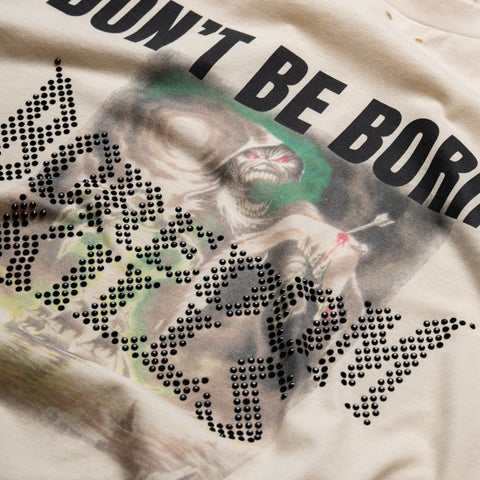 Boredom Kills Grim Tee - Cream