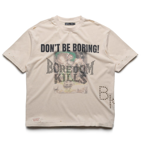 Boredom Kills Grim Tee - Cream