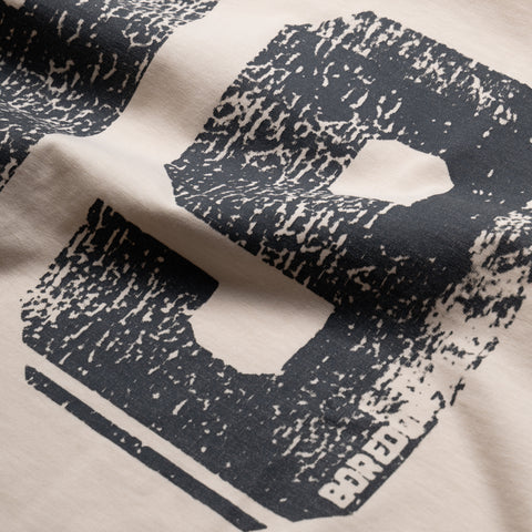 Boredom Kills Vintage Varsity Tee - Cream