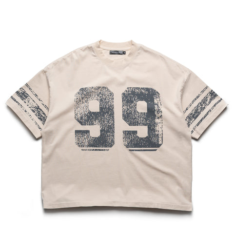 Boredom Kills Vintage Varsity Tee - Cream
