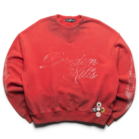 Boredom Kills Signature Crewneck - Red