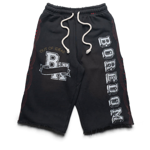 Boredom Kills Collegiate Sweat Short - Vintage Black