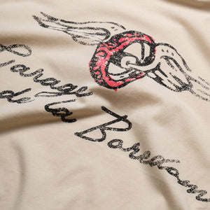 Boredom Kills Garage De La Boredom Tee - Cream