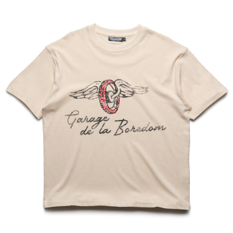 Boredom Kills Garage De La Boredom Tee - Cream