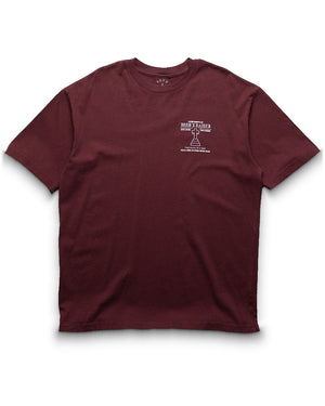 Born x Raised Compliments Of BXR Tee - Burgundy