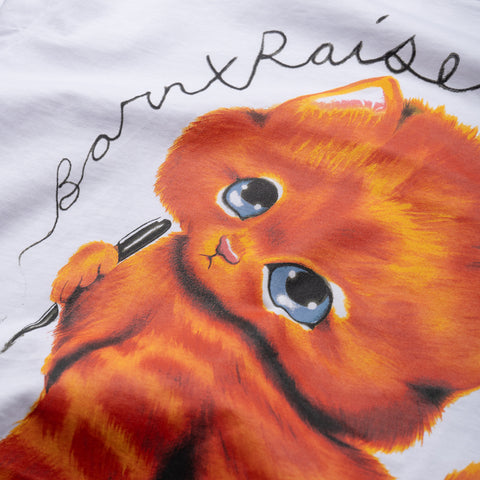 Born x Raised Kitty L/S Tee - White