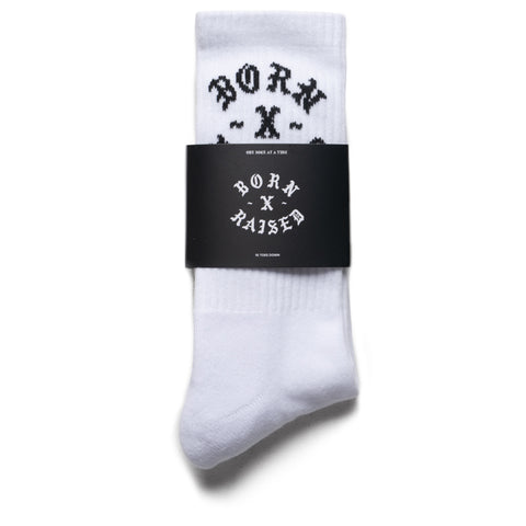 Born x Raised 10 Toes Down Rocker Socks - White