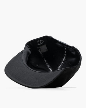 Born x Raised Compliments Of BXR Corduroy 5 Panel Snapback - Black
