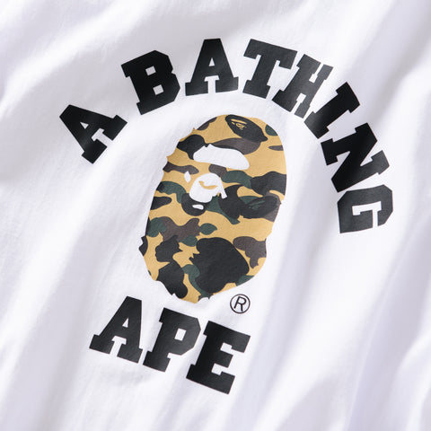 A Bathing Ape 1st Camo College Tee - White