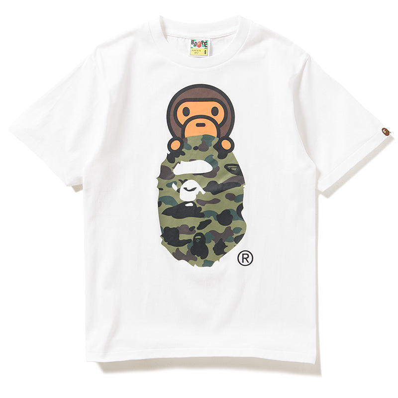 トップス A BATHING APE SOLID CAMO MILO TEE 1ST CAMO MILO SHARK FZH TEE MENS – us.bape.com