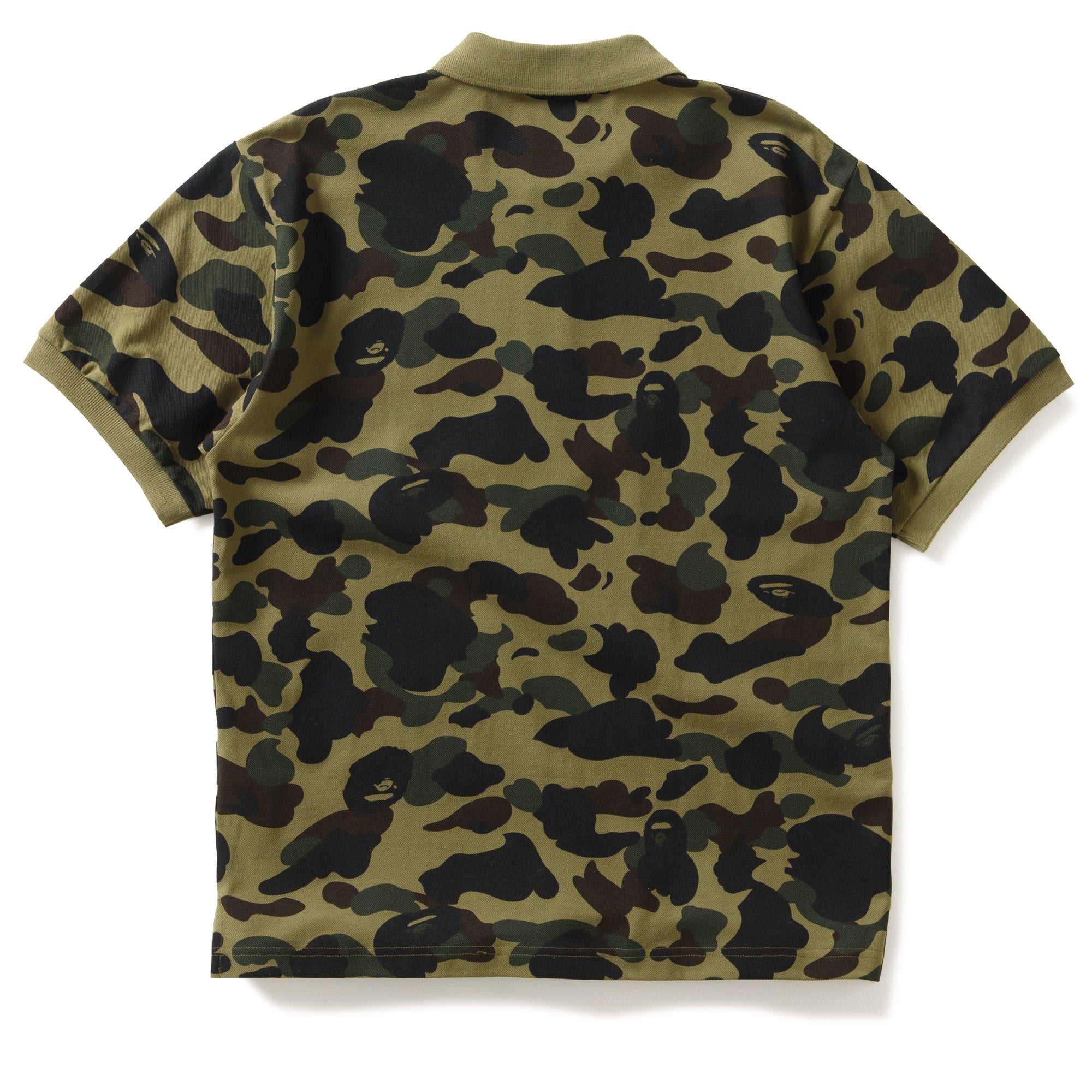 A Bathing Ape 1st Camo One Point Relaxed Fit Polo - Green