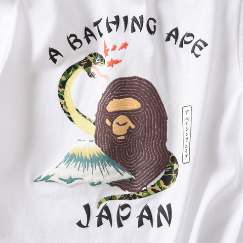 A Bathing Ape Bape Japanese Culture Tee - White