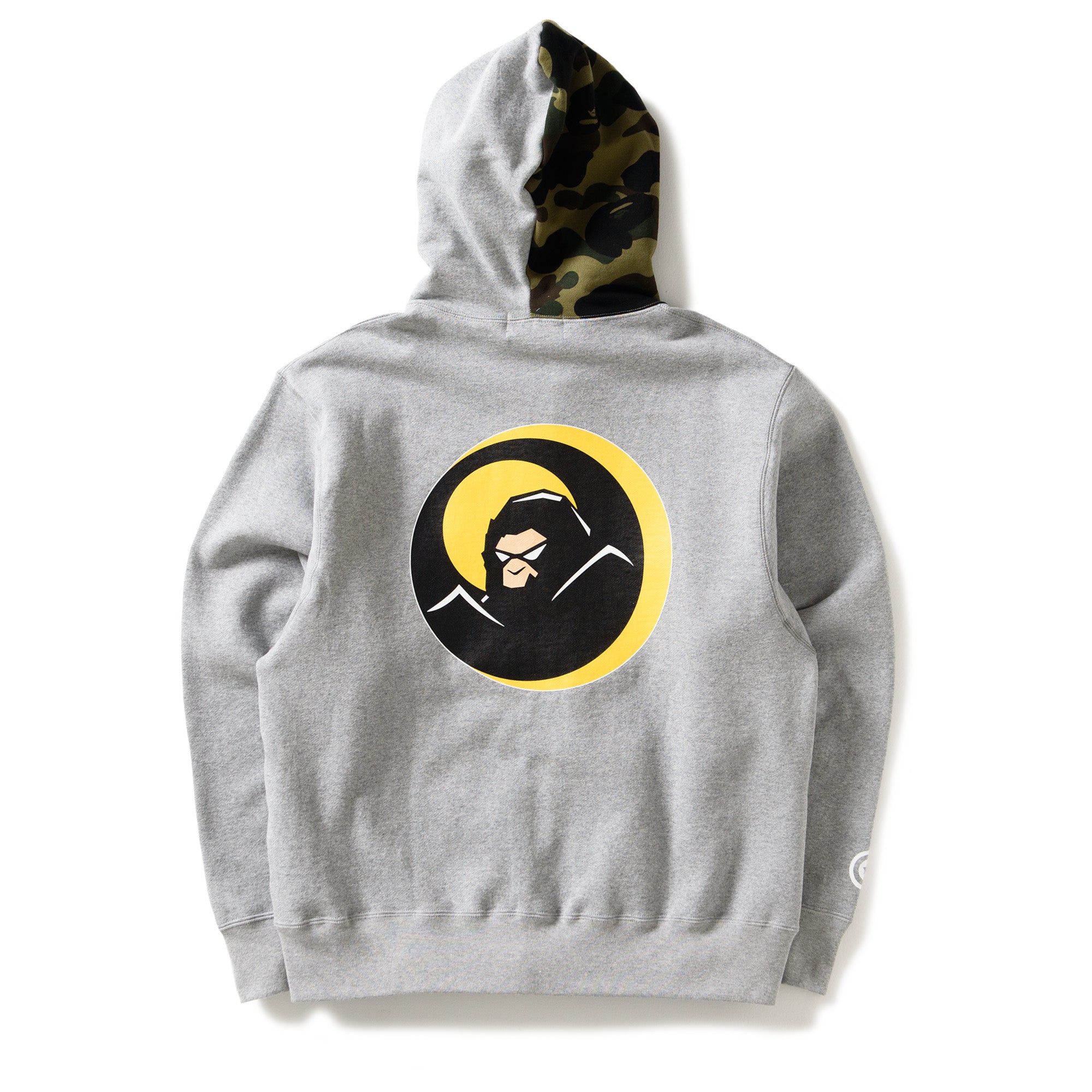 A Bathing Ape Shadow Bape Relaxed Fit Hoodie - Grey