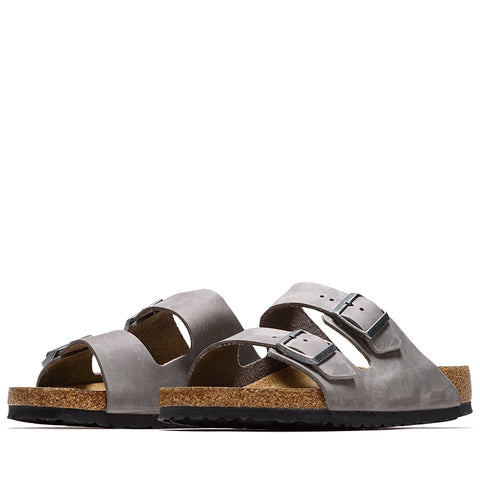 Birkenstock Arizona Soft Footbed Oiled Leather - Iron