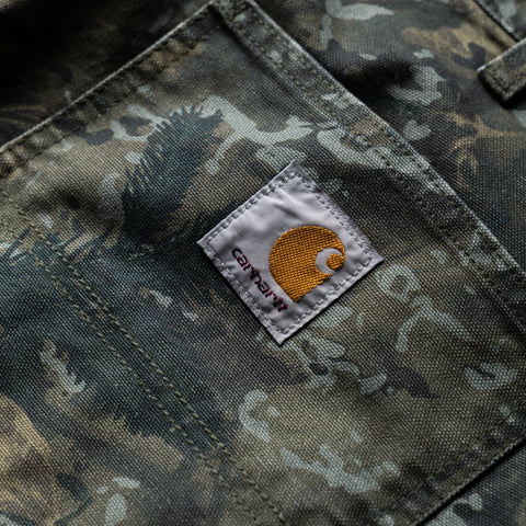 Carhartt WIP Single Knee Pants - Camo Combi/Green