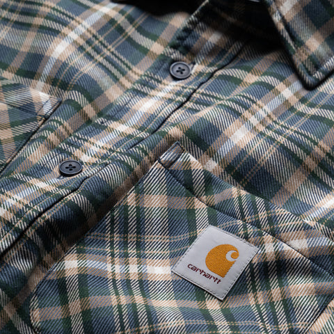 Carhartt WIP Cronyn Check Shirt Jacket - Dark Navy