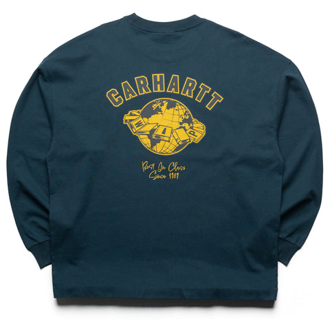 Carhartt WIP World Class L/S Tee - Deep Lagoon