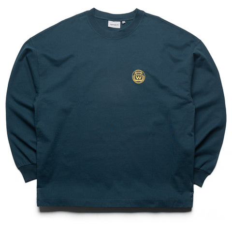 Carhartt WIP World Class L/S Tee - Deep Lagoon
