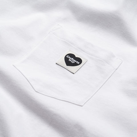 Carhartt WIP Pocket Heart Tee - White/Black