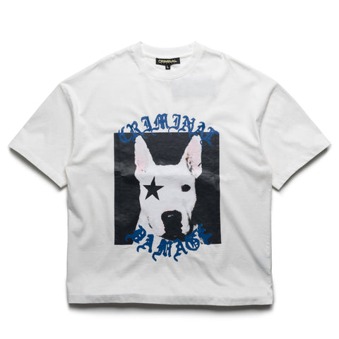 Criminal Damage Star Dog Tee - Off White