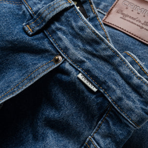 Criminal Damage Franklin Pants - Mid Blue