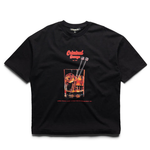 Criminal Damage Whiskey Hour Tee - Black/Orange