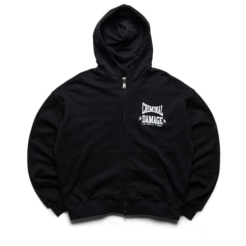 Criminal Damage Boxing Gym Hoodie - Black