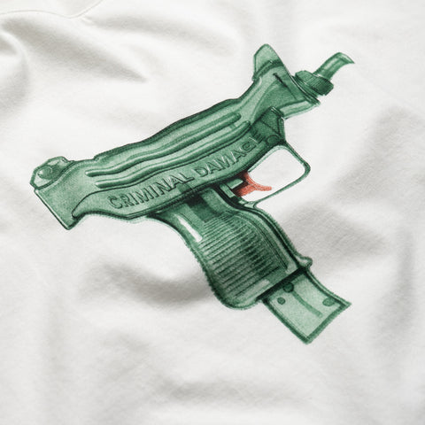 Criminal Damage Water Gun Tee - Off White
