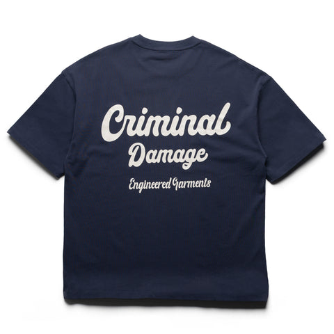 Criminal Damage Bennett Tee - Navy
