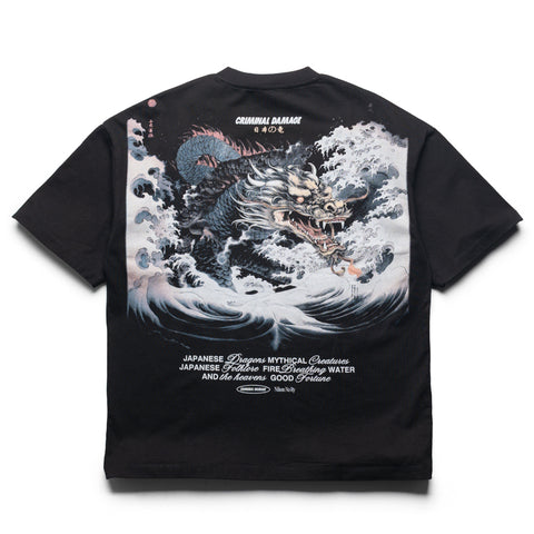 Criminal Damage Dragon Wave Tee - Black